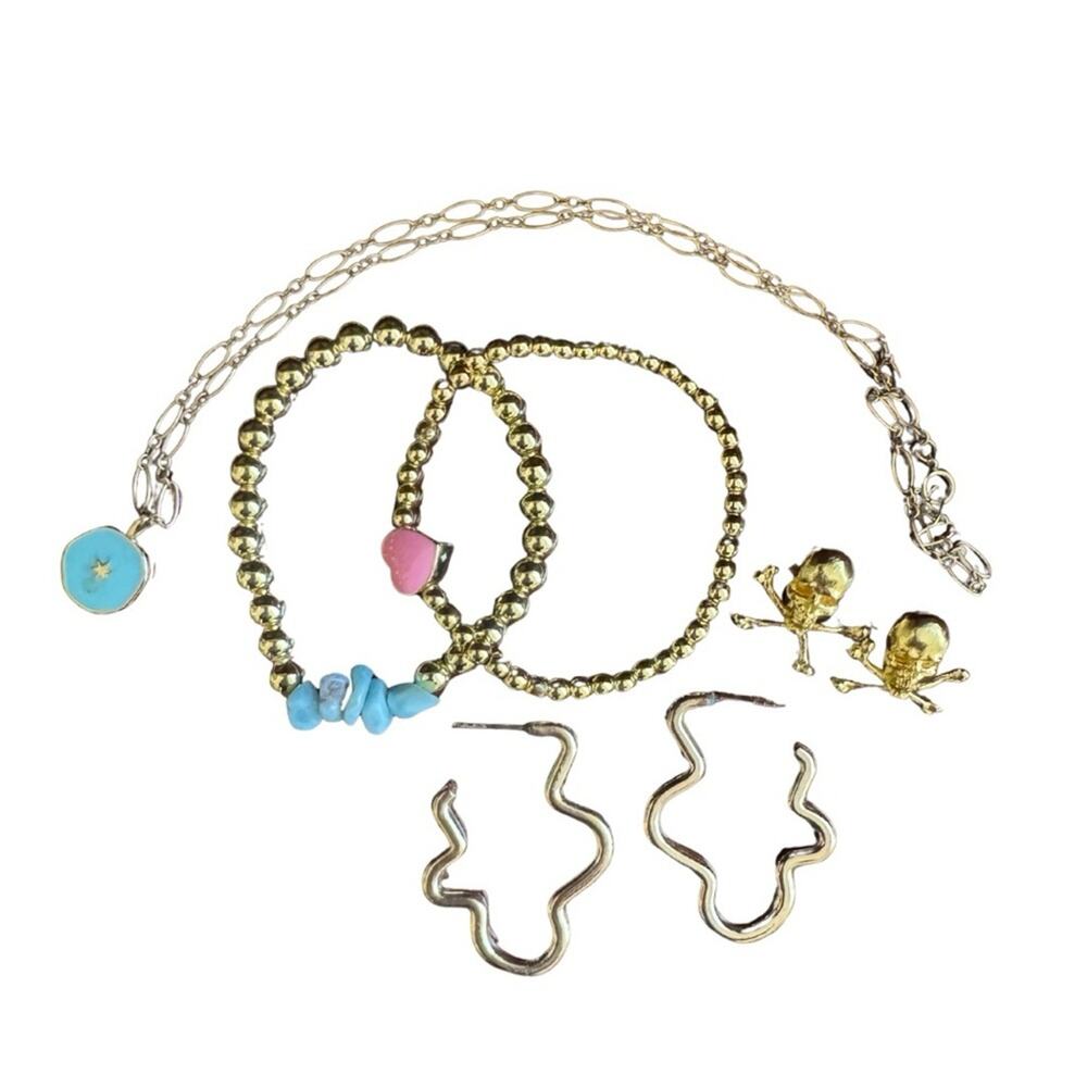 Gold and Turquoise Jewelry Set